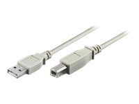 MicroConnect - USB-kabel - USB till USB typ B - 5 m USBAB5