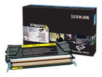 Lexmark - gul - original - tonerkassett - LCCP X746A2YG