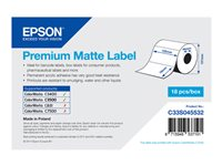Epson Premium - matrisskurna etiketter - matt - 440 etikett (er) - 102 x 76 mm C33S045532