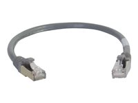 C2G Cat6a Booted Shielded (STP) Network Patch Cable - patch-kabel - 15 m - grå 89923