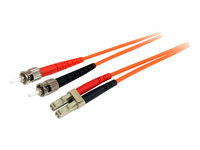 StarTech.com 3m Fiber Optic Cable - Multimode Duplex 62.5/125 - LSZH - OM1 - LC to ST Cat6 Patch Cable (FIBLCST3) - patch-kabel - 3 m FIBLCST3