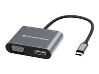 Conceptronic DONN16G - dockningsstation - USB-C 3.2 Gen 1 - VGA, HDMI DONN16G