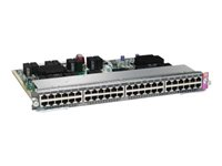 Cisco Line Card E-Series - switch - 48 portar - insticksmodul WS-X4748-RJ45V+E=