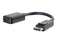 C2G 8in DisplayPort to HDMI Adapter - DP to HDMI Adapter - 1080p - Black - M/F - videokort - DisplayPort / HDMI - 20.3 cm 54322