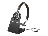 Jabra Evolve 65 SE UC Mono - headset - med laddningsställ 6593-833-499