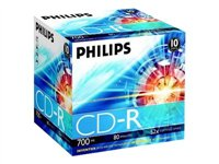 Philips - CD-R x 10 - 700 MB - lagringsmedier CR7D5NJ10/00