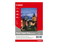Canon Photo Paper Plus SG-201 - fotopapper - halvblank - 20 ark - A4 - 260 g/m² 1686B021