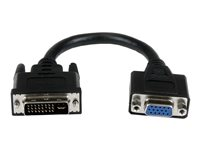 StarTech.com 8in DVI to VGA Cable Adapter - DVI-I Male to VGA Female Dongle Adapter (DVIVGAMF8IN) - VGA-adapter - 20 cm DVIVGAMF8IN