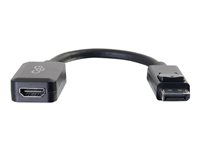 C2G 8in DisplayPort to HDMI Adapter - DP to HDMI Adapter - 1080p - Black - M/F - videokort - DisplayPort / HDMI - 20.3 cm 54322