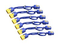 Schneider Electric Color Coded Locking Power Cords - strömkabel - IEC 60320 C20 till IEC 60320 C19 - 61 cm AP8712SX590