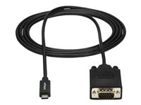 StarTech.com 2 m USB-C till VGA-kabel - 1920 x 1200 - Svart - video/USB-kabel - 24 pin USB-C till HD-15 (VGA) - 2 m CDP2VGAMM2MB