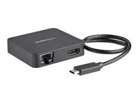 StarTech.com USB-C multiportadapter med HDMI - 1x USB-A, 1x USB-C - dockningsstation - USB-C / Thunderbolt 3 - HDMI - 1GbE - TAA-kompatibel DKT30CHD