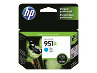 HP 951XL - Lång livslängd - cyan - original - Officejet - bläckpatron CN046AE