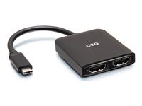 C2G USB-C to Dual HDMI MST Hub - 4K - videokort - USB-C / HDMI - 20 cm C2G54540