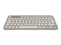 Logitech K380 Multi-Device Bluetooth Keyboard - tangentbord - QWERTY - USA, internationellt - sand Inmatningsenhet 920-011165