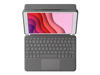 Logitech Combo Touch - tangentbord och foliefodral - med pekdyna - QWERTY - hela norden - grafit Inmatningsenhet 920-009644
