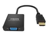 VISION Professional videokort - HDMI / VGA - 23 cm TC-HDMIVGA/BL