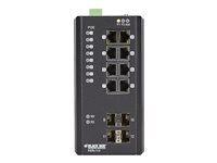 Black Box Industrial Managed Ethernet PoE+ Switch - switch - 12 portar - Administrerad LIE1014A