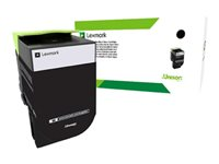 Lexmark 802KE - svart - original - tonerkassett - LCCP, LRP 80C20KE