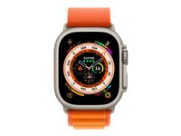 Apple Watch Ultra - titan - Ja smart klocka med Alpine Loop - orange - 32 GB MQFL3WB/A