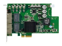Advantech Vision Frame Grabber PCIE-1674E-AE - nätverksadapter - PCIe x4 - Gigabit Ethernet (PoE) x 4 PCIE-1674E-AE