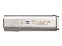 Kingston IronKey Locker+ 50 - USB flash-enhet - 256 GB - TAA-kompatibel IKLP50/256GB