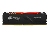 Kingston FURY Beast RGB - DDR4 - sats - 64 GB: 4 x 16 GB - DIMM 288-pin - 3200 MHz / PC4-25600 - ej buffrad KF432C16BB1AK4/64