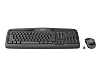 Logitech Wireless Combo MK330 - sats med tangentbord och mus - USA, internationellt - svart Inmatningsenhet 920-003999