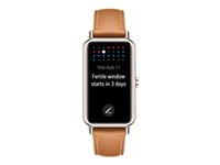 Huawei Watch Fit Mini - ljust guld - smart klocka med rem - mocha brown 55027537