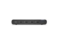 Belkin Universal Secure Single-Head - 2:a generationen - omkopplare för tangentbord/video/mus/ljud - 4 portar F1DN104KVM-UNN4