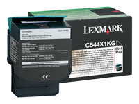 Lexmark - Extra lång livslängd - svart - original - tonerkassett - LCCP, LRP C544X1KG