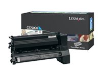 Lexmark - cyan - original - tonerkassett - LCCP, LRP C7700CS