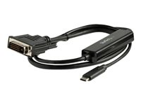 StarTech.com 1 m USB-C till DVI-kabel - 1920 x 1200 - Svart - USB/DVI-kabel - 24 pin USB-C till DVI-D - 1 m CDP2DVIMM1MB