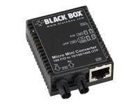 Black Box Micro Mini Media Converter - fibermediekonverterare - 10Mb LAN, 100Mb LAN, GigE - TAA-kompatibel LMC403A