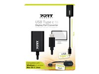 PORT Connect - USB-/DisplayPort-adapter - 24 pin USB-C till DisplayPort - 15 cm 900127