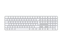 Apple Magic Keyboard with Touch ID and Numeric Keypad - tangentbord - USB-C - QWERTY - turkiska - vita tangenter Inmatningsenhet MXK73TX/A