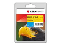 AgfaPhoto - cyan - kompatibel - bläckpatron (alternativ för: Epson 27XL, Epson C13T27124010, Epson T2712) APET271CD