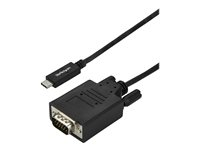 StarTech.com 10ft/3m USB C to VGA Cable, 1920x1200/1080p USB Type C to VGA Video Adapter Cable, Thunderbolt 3 Compatible, Laptop to VGA Monitor/Projector, DP Alt Mode HBR2 Cable, Black - USB-C Adapter Cable (CDP2VGA3MBNL) - extern videoadapter - RTD2166 / RTS5404 - svart CDP2VGA3MBNL