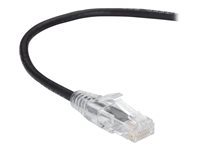 Black Box Slim-Net 28 AWG - patch-kabel - 30 cm - svart C6PC28-BK-01