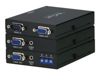 ATEN VanCryst VE170Q Cat 5 Audio/Video Extender Transmitter and Receiver with Deskew Units - förlängd räckvidd för audio/video VE170Q-AT-G