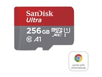 SanDisk Ultra - flash-minneskort - 256 GB - mikroSDXC UHS-I SDSQUAC-256G-GN6FA