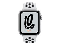 Apple Watch Nike SE (GPS) - silveraluminium - smart klocka med Nike sportband - ren platina/svart - 32 GB MKQ73B/A