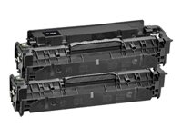 AgfaPhoto - 2-pack - svart - kompatibel - tonerkassett (alternativ för: HP 304A, HP CC530A, HP CC530AD) APTHP530ADUOE