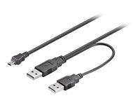 MicroConnect - USB-/strömkabel - 60 cm USBAAB06