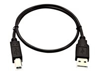 V7 - USB-kabel - USB till USB typ B - 50 cm V7USB2AB-50C-1E