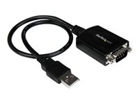 StarTech.com 30 cm USB till RS232 seriell DB9 kabeladapter med COM-retention - seriell adapter - USB - RS-232 ICUSB232PRO