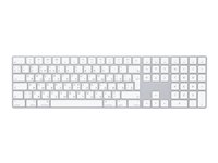 Apple Magic Keyboard with Numeric Keypad - tangentbord - QWERTY - ryska - silver Inmatningsenhet MQ052RS/A