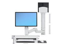 Ergotron StyleView Sit-Stand Combo Extender - Short monteringskomponent - vit 97-858-216