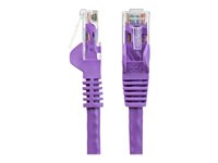 StarTech.com 75ft CAT6 Ethernet Cable, 10 Gigabit Snagless RJ45 650MHz 100W PoE Patch Cord, CAT 6 10GbE UTP Network Cable w/Strain Relief, Purple, Fluke Tested/Wiring is UL Certified/TIA - Category 6 - 24AWG (N6PATCH75PL) - patch-kabel - 22.9 m - lila N6PATCH75PL
