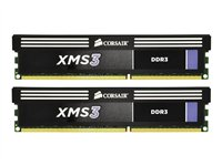 CORSAIR XMS3 - DDR3 - sats - 8 GB: 2 x 4 GB - DIMM 240-pin - 1600 MHz / PC3-12800 - ej buffrad CMX8GX3M2A1600C9